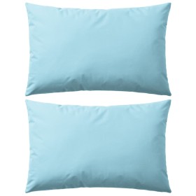 Cojines para exteriores 60x40 cm azul claro 2 unidades de vidaXL, Cojines - Ref: Foro24-132300, Precio: 33,59 €, Descuento: %