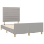 Estructura de cama con cabecero de tela gris claro 120x200 cm de , Camas y somieres - Ref: Foro24-3125122, Precio: 161,91 €, ...