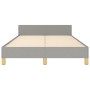 Estructura de cama con cabecero de tela gris claro 120x200 cm de , Camas y somieres - Ref: Foro24-3125122, Precio: 161,91 €, ...