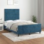 Estructura cama con cabecero terciopelo azul oscuro 120x200cm de , Camas y somieres - Ref: Foro24-3125810, Precio: 168,95 €, ...