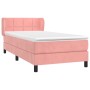 Cama box spring con colchón terciopelo rosa 90x200 cm de , Camas y somieres - Ref: Foro24-3127474, Precio: 307,35 €, Descuent...