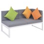 Set de muebles de jardín 4 piezas y cojines aluminio y WPC de vidaXL, Conjuntos de jardín - Ref: Foro24-42867, Precio: 614,72...