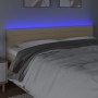Cabecero con LED de tela color crema 200x5x78/88 cm de , Cabeceros y pies de cama - Ref: Foro24-3121779, Precio: 82,16 €, Des...