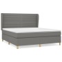 Cama box spring con colchón tela gris oscuro 180x200 cm de , Camas y somieres - Ref: Foro24-3128622, Precio: 620,97 €, Descue...