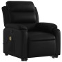 Sillón reclinable de masaje de pie cuero artificial negro en Sillones | Comprar online en Foru.es