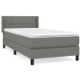 Cama box spring con colchón tela gris oscuro 80x200 cm de , Camas y somieres - Ref: Foro24-3129666, Precio: 301,82 €, Descuen...