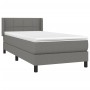 Cama box spring con colchón tela gris oscuro 80x200 cm de , Camas y somieres - Ref: Foro24-3129666, Precio: 301,82 €, Descuen...