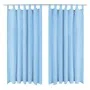 Cortinas de micro-raso con bucles 2 unidades 140x175cm turquesa de vidaXL, Cortinas y visillos - Ref: Foro24-132219, Precio: ...