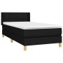 Cama box spring con colchón tela negro 80x200 cm de , Camas y somieres - Ref: Foro24-3130227, Precio: 279,39 €, Descuento: %