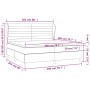 Cama box spring con colchón terciopelo gris claro 200x200 cm de , Camas y somieres - Ref: Foro24-3129291, Precio: 657,42 €, D...