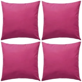 Cojines para exteriores 45x45 cm rosa 4 unidades de vidaXL, Cojines - Ref: Foro24-132295, Precio: 69,39 €, Descuento: %