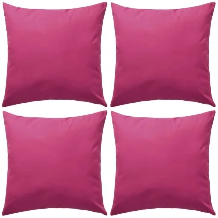 Cojines para exteriores 45x45 cm rosa 4 unidades de vidaXL, Cojines - Ref: Foro24-132295, Precio: 69,39 €, Descuento: %