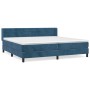 Cama box spring con colchón terciopelo azul oscuro 200x200 cm de , Camas y somieres - Ref: Foro24-3131043, Precio: 579,82 €, ...