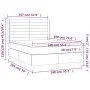 Box spring bed with cream fabric mattress 140x190 cm by , Beds and slatted bases - Ref: Foro24-3131510, Price: 500,29 €, Disc...