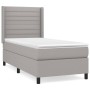 Cama box spring con colchón tela gris claro 90x200 cm de , Camas y somieres - Ref: Foro24-3131481, Precio: 355,93 €, Descuent...