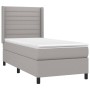 Cama box spring con colchón tela gris claro 90x200 cm de , Camas y somieres - Ref: Foro24-3131481, Precio: 355,93 €, Descuent...