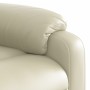 Sillón reclinable de masaje de pie cuero artificial color crema en Sillones | Comprar online en Foru.es
