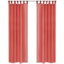 Cortinas de gasa 2 unidades 140x225 cm rojo de vidaXL, Cortinas y visillos - Ref: Foro24-132252, Precio: 24,19 €, Descuento: %