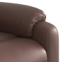 Sillón reclinable de masaje de pie de cuero sintético marrón en Sillones | Comprar online en Foru.es