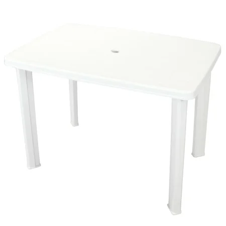 White plastic garden table 101x68x72 cm by vidaXL, Garden tables - Ref: Foro24-43592, Price: 82,26 €, Discount: %