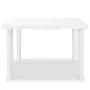 White plastic garden table 101x68x72 cm by vidaXL, Garden tables - Ref: Foro24-43592, Price: 82,26 €, Discount: %