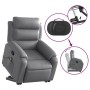 Sillón reclinable de masaje de pie cuero artificial gris en Sillones | Comprar online en Foru.es