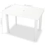 White plastic garden table 101x68x72 cm by vidaXL, Garden tables - Ref: Foro24-43592, Price: 82,26 €, Discount: %