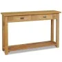Mesa consola de madera de teca maciza 120x30x80 cm de vidaXL, Mesas auxiliares - Ref: Foro24-244482, Precio: 255,69 €, Descue...