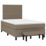 Cama box spring con colchón tela gris taupe 120x200 cm de , Camas y somieres - Ref: Foro24-3136665, Precio: 432,62 €, Descuen...