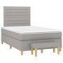 Cama box spring con colchón tela gris claro 120x200 cm de , Camas y somieres - Ref: Foro24-3137221, Precio: 433,71 €, Descuen...