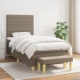 Cama box spring con colchón tela gris taupe 90x200 cm de , Camas y somieres - Ref: Foro24-3137209, Precio: 417,60 €, Descuent...