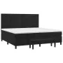 Boxspringbett mit schwarzer Samtmatratze 200x200 cm von , Betten und Lattenroste - Ref: Foro24-3137925, Preis: 710,98 €, Raba...