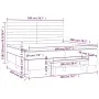 Boxspringbett mit schwarzer Samtmatratze 200x200 cm von , Betten und Lattenroste - Ref: Foro24-3137925, Preis: 710,98 €, Raba...