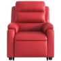 Sillón reclinable de masaje de pie cuero artificial rojo en Sillones | Comprar online en Foru.es