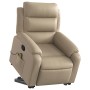 Sillón reclinable masaje pie cuero artificial color capuchino en Sillones | Comprar online en Foru.es