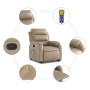 Sillón reclinable masaje pie cuero artificial color capuchino en Sillones | Comprar online en Foru.es