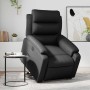 Sillón reclinable y elevable eléctrico cuero sintético negro en Sillones | Comprar online en Foru.es