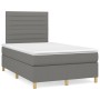 Cama box spring con colchón tela gris oscuro 120x200 cm de , Camas y somieres - Ref: Foro24-3142402, Precio: 400,96 €, Descue...