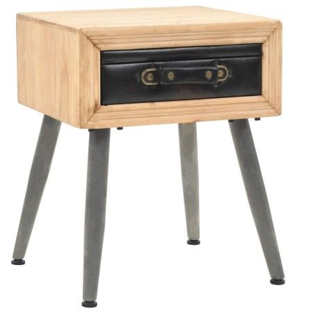 Mesita de noche de madera maciza de abeto 43x38x50 cm de vidaXL, Mesitas de noche - Ref: Foro24-245775, Precio: 63,74 €, Desc...
