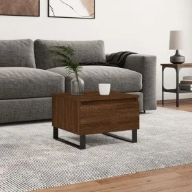 Mesa de centro madera de ingeniería marrón roble 50x46x35 cm de , Mesas de centro - Ref: Foro24-830890, Precio: 42,64 €, Desc...