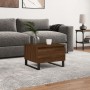 Mesa de centro madera de ingeniería marrón roble 50x46x35 cm de , Mesas de centro - Ref: Foro24-830890, Precio: 43,11 €, Desc...