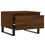 Mesa de centro madera de ingeniería marrón roble 50x46x35 cm de , Mesas de centro - Ref: Foro24-830890, Precio: 43,11 €, Desc...