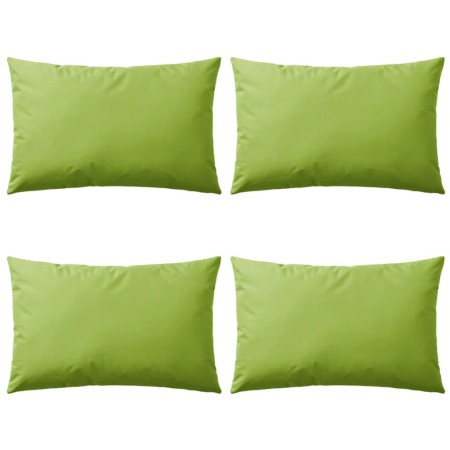 Cojines para exteriores 60x40 cm verde manzana 4 unidades de vidaXL, Cojines - Ref: Foro24-132293, Precio: 85,62 €, Descuento: %