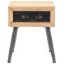Mesita de noche de madera maciza de abeto 43x38x50 cm de vidaXL, Mesitas de noche - Ref: Foro24-245775, Precio: 63,74 €, Desc...