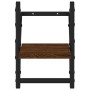 Estantes de pared con barras 2 uds marrón roble 20x25x30 cm de , Estantes y estanterías - Ref: Foro24-836232, Precio: 13,66 €...