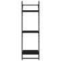 Estantes de pared 3 niveles con barras 2 uds negro 30x25x100 cm de , Estantes y estanterías - Ref: Foro24-836258, Precio: 33,...