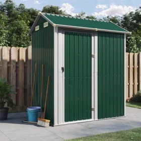 Green galvanized steel garden shed 192x152.5x237 cm by , Sheds - Ref: Foro24-364529, Price: 267,24 €, Discount: %