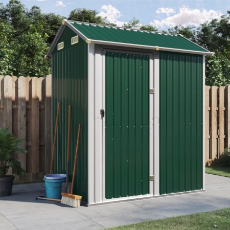 Cobertizo de jardín acero galvanizado verde 192x152,5x237 cm de , Cobertizos - Ref: Foro24-364529, Precio: 288,10 €, Descuent...