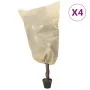 Cubierta para plantas con cordón 4 uds 70 g/m² 0,8x0,8m de , Accesorios de jardinería - Ref: Foro24-364873, Precio: 11,88 €, ...