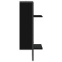 Estante de pared con barra negro 30x25x65 cm de , Estantes y estanterías - Ref: Foro24-836298, Precio: 23,23 €, Descuento: %